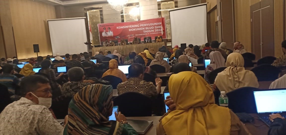 Konsinyering penyusunan dokumen BLUD SMK tahun 2022
